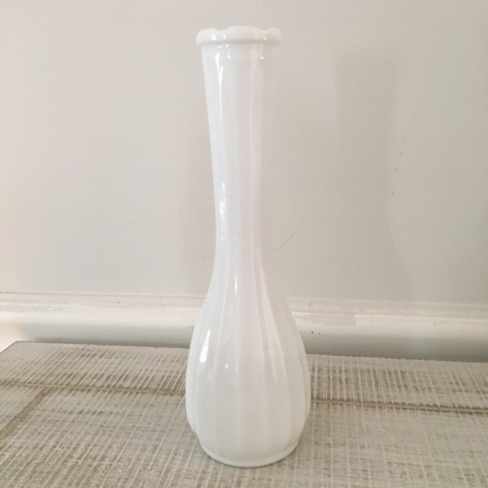 Vintage Milk Glass Bud Vase